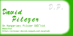 david pilczer business card